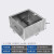 PULIJIE  86底盒工业风明装暗装通用墙壁开关插座底座金属接线盒 201料86*86*40(20进线口)