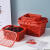 1-12斤草莓杨梅篮子水果手提塑料采摘樱桃桑葚葡萄蓝 1斤红色无盖50个