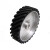 砂带机橡胶轮铝芯胶轮金属打磨抛光轮抛光机砂带轮砂带机铝轮 齿面300*50*25.4(孔)35度