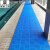 洛楚（Luxchic）商用卫生间游泳馆防滑垫横格纹浅蓝（30cm*30cm*1.0cm） 拼接镂空淋浴隔水脚垫厕所游泳池