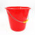 适用加厚耐摔红桶大容量手提塑料水桶洗衣桶泡脚钓鱼桶熟胶储水桶 粉色豪华桶11L（30.5*27.5
