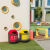 户外幼儿园分类垃圾桶商用个性创意收纳桶办公室卡通可爱 42*58cm黄色