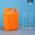塑料桶加厚扁桶包装化工桶5kg 2.5L10公斤方桶消毒剂桶 2.5L(橙色)(50个/件)