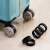 天颛行李箱轮子橡胶套行李箱硅胶轮套静音加厚保护套子橡胶圈轮子轱辘 黑色2个装