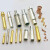 定制加工铜插针插孔航空连接器插头公母铜针pin针水实心镀金插 1.3开槽公母针10个