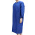 阿力牛 AW-008 防水防油罩衣 耐酸碱长袖围裙 宝蓝色罩衣 均码