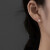 金美澳S999银字母耳钉女2024年新款潮情侣养耳洞小巧耳环女男士足银耳饰 （字母I）足银耳钉单只