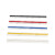 彩色排针2.54MM单排/双排排针 插针直针1*40P铜针红绿黄蓝白 10条 黄色铁针 单排针