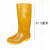 正耐利高筒雨鞋石板材工厂工矿劳保雨靴加厚牛筋底耐磨水鞋 黄色 正常码 43