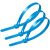 飞尔（FLYER）活扣尼龙扎带 多功能理线带绑带 专业自锁式标签束线带100条【蓝色 4.8x150mm】