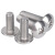 铁屹 螺栓 304不锈钢十字大扁头机螺丝 十字槽圆头机丝 M6×45（20个） 