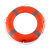 金固雨 船用专业塑料实心聚乙烯救生圈2.5kg带绳+8mm30米反光绳带浮环+钩套装（一套）	