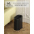垃圾桶网红桶夹缝卫生间高颜值轻奢无盖客厅卧室窄缝北欧风 6L 质感黑