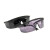 海斯迪克 电焊眼镜 劳保防护伸缩腿护目镜HKZJ-1 黑架灰镜片(1个装) 