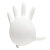 乌斯京一次性手套专用厨房餐饮加厚耐用防水防油耐酸PVC透明丁晴 白色乳胶（高弹力 舒适型）100只/盒 中码