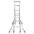 兴航发 XHF-LCR250 铝合金槽型人字梯子 2.5米铝合金人字梯承重100KG加厚梯子折叠便携铝工程梯