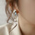 伊黛儿珍珠耳饰叶子流苏耳环耳钉女2021年新款潮夏季款小众925银高级感气质优雅 D4X508珍珠耳饰叶子流苏耳环