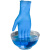 化学实验室专用手套中考生乳胶耐酸碱学生一次性丁腈橡胶手套 蓝色一次性丁腈手套20只 袋装 S