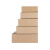 半高纸箱快递长方形扁平打包箱子包装箱特硬鞋盒加固纸盒定做 三层特硬T7(36x25x12cm)19个