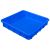 塑料盘塑料盆周转箱盒子收纳零件盒长方形塑料盒 方盘浅盘物料盒 单边1#方盘蓝)365*245*65mm 一