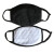 劳保佳  棉布口罩莫代尔棉口罩  独立包装口罩  外黑内白方格太空棉口罩  外黑内白加厚1个装