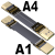 定制ADT HDMI2.0公对母内置型延长线支持2K/144hz 4K/60Hz弯头扁 A1-A4 180cm