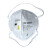 3M 9502V+头戴式带阀自吸过滤式防颗粒物呼吸器KN95（单片装）*1盒 25只/盒 白色