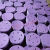 6寸17孔干磨砂纸费斯托用紫色超耐磨5寸陶瓷打磨抛光圆盘植绒片 P60# 紫砂5寸6孔50张