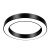 灯具吊灯圆形圆环led现代简约酒店大堂工业风圆圈工程环形定制 黑色空心直径50厘米-58瓦