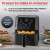 Instant Vortex 5.7空气煎锅 可定制智能烹饪程序数字触摸屏不粘式空气煎锅篮家庭烘烤 标准版