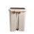 穆运脚踏垃圾桶卫生间厕所厨房方形脚踩弹盖塑料垃圾桶 18L