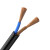 扬丰 RVV2*1.5平方国标电源线 电线电缆二芯多股铜丝软护套线黑色/卷200米（每米单价）单独裁剪不退