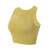 Olynsha瑜伽运动内衣女防震跑步健身文胸网孔跳操塑形紧身衣普拉提衣服 黄色 S