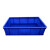 兴安迈 周转箱塑料长方形加厚蓝色储物箱 5号340*270*130mm