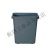 垃圾桶大号饭店方形厨房商用50l塑料垃圾箱40升60L大容量无盖 60L正方无盖绿色