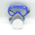 以勒8500A防毒防尘口罩连体单盒过滤式眼罩口罩一体防护面具面罩防化工气体工业粉尘全面具 8500A面具+10片防尘棉
