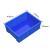 京顿 周转箱塑料箱加厚工具零件收纳箱物料盒蓝色整理箱塑胶箱筐子410*310*145mm 