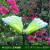 花园摆件仿真发光大蝴蝶雕塑户外园林景观草坪灯装饰园区夜光小品 黄色 HY1136-5