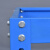 张氏艺佳工具柜重型车间铁皮储物柜多功能器材柜蓝色740*700*360加厚三层