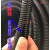 PE塑料波纹管PP/PA尼龙阻燃波纹软管护套穿线软管线束管厂家足米 PA尼龙AD80（内径69）25米