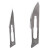 海斯迪克 HKCL-351 手术刀片 工业用碳钢刀片 实验室用标本制作工具 23#(100片一盒)