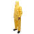 杜邦Tychem2000 C级带帽连体耐多种高浓度化学耐腐蚀酸碱隔离衣 黄色 L码