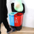 康迪普 40升分类垃圾桶办公室学校厨房环卫干湿分离双桶双胞胎垃圾桶 蓝+红色 16升