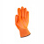阿力牛 ASH77 全浸胶耐油耐磨手套 工业PVC挂胶手套 劳保工作手套 橘色 12双 