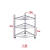 放洗脸盆的架子三角形卫生间不锈钢盆架落地式置地厨房用多层架 七层