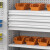 固豪仓储 重型工具柜灰白网三抽 铁皮柜车间工具收纳柜带挂板钢制储物柜