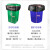 趣行 PE垃圾袋 环卫加厚大号黑色平口垃圾袋50*60cm-200只 垃圾处理袋适用20L垃圾桶