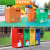 户外卡通垃圾桶幼儿园分类定制方形大号游乐场果皮箱学校创意室外 圆角颜色单桶需等工期