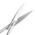 午励 实验用剪刀 不锈钢实验室手术剪刀 弯刀 手术直尖18cm 