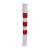 罗德力 钢管警示柱 道路弹力柱防撞防护柱 75cm红白（带环）